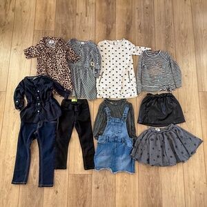 GIRLS CUTE AND STYLISH FALL CLOTHING BUNDLE SIZE 4T